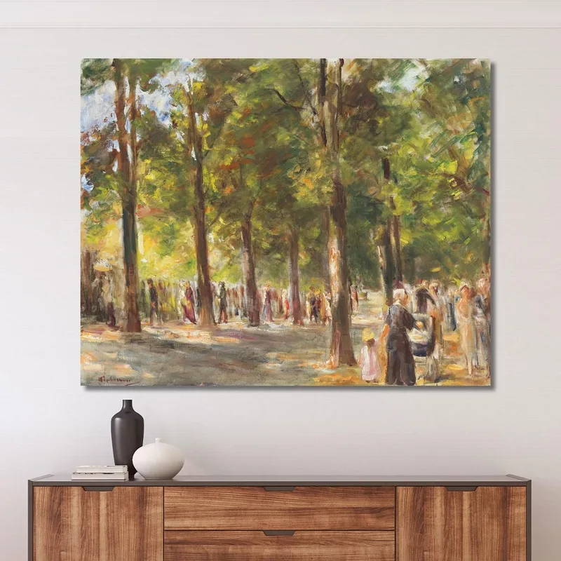 The Great Seestrasse In Wannsee With Walkers Max Liebermann