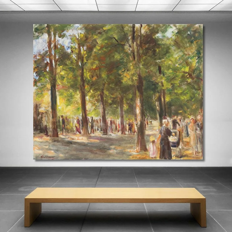 The Great Seestrasse In Wannsee With Walkers Max Liebermann