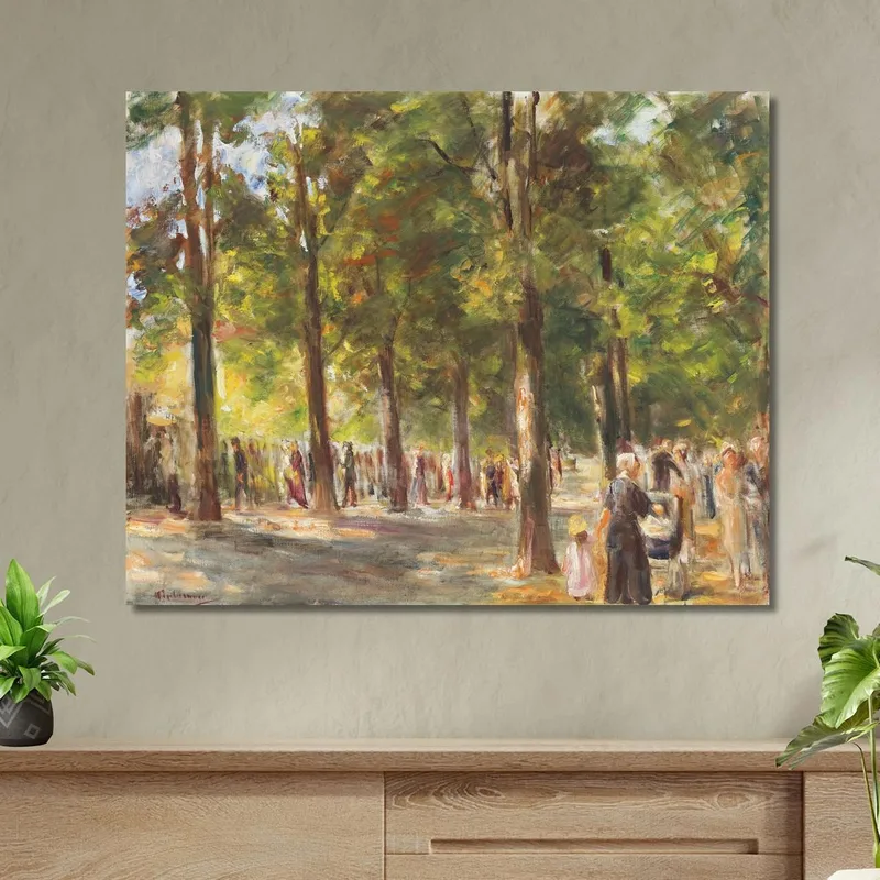 The Great Seestrasse In Wannsee With Walkers Max Liebermann