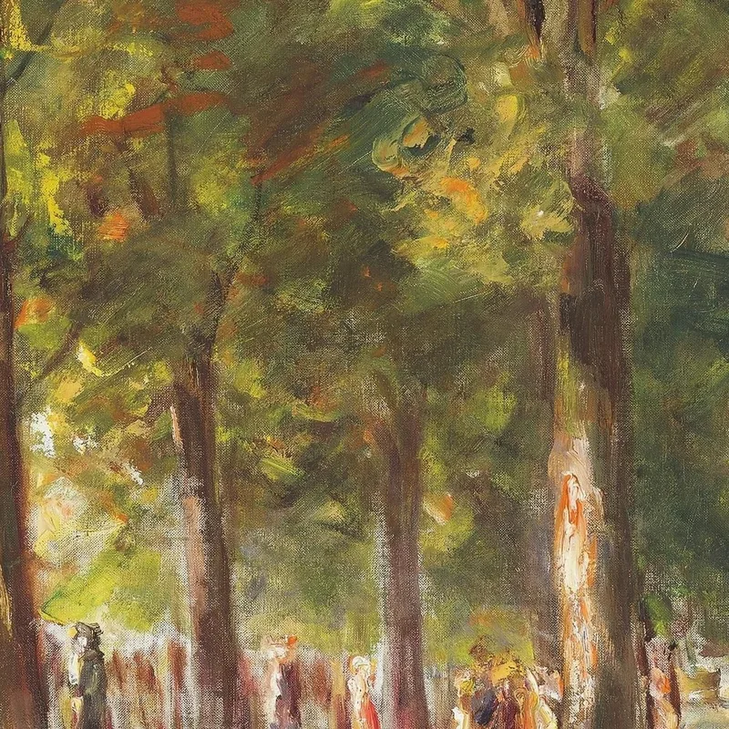The Great Seestrasse In Wannsee With Walkers Max Liebermann