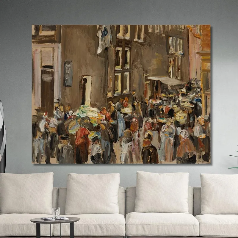Judengasse In Amsterdam Uilenburgersteeg Ecke Jodenbreestraat Max Liebermann