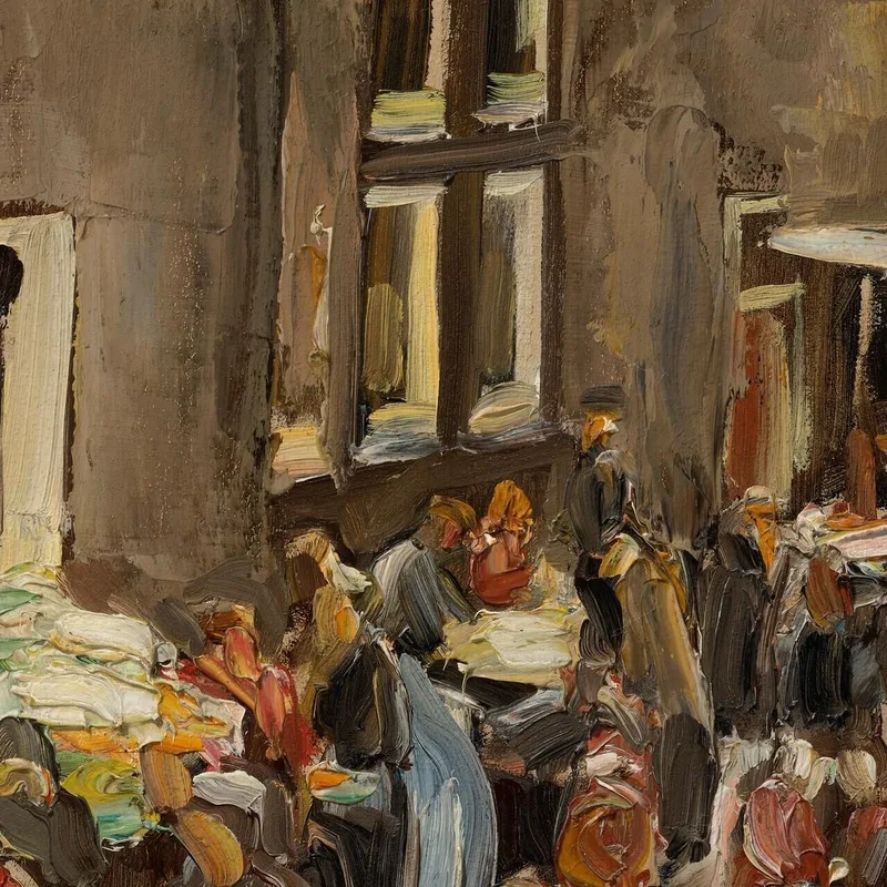 Judengasse In Amsterdam Uilenburgersteeg Ecke Jodenbreestraat Max Liebermann