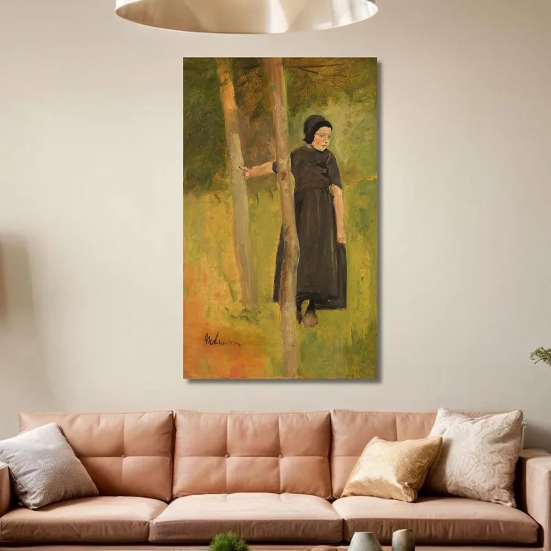 Bambino Sotto Gli Alberi / Studio Per "Bambini Che Giocano" Max Liebermann