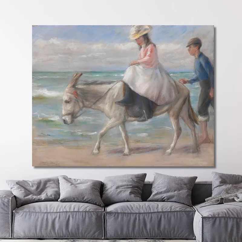 Bambino Che Cavalca Un Asino Max Liebermann