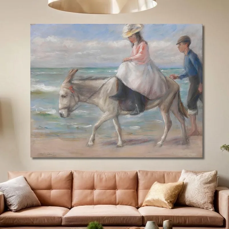 Bambino Che Cavalca Un Asino Max Liebermann
