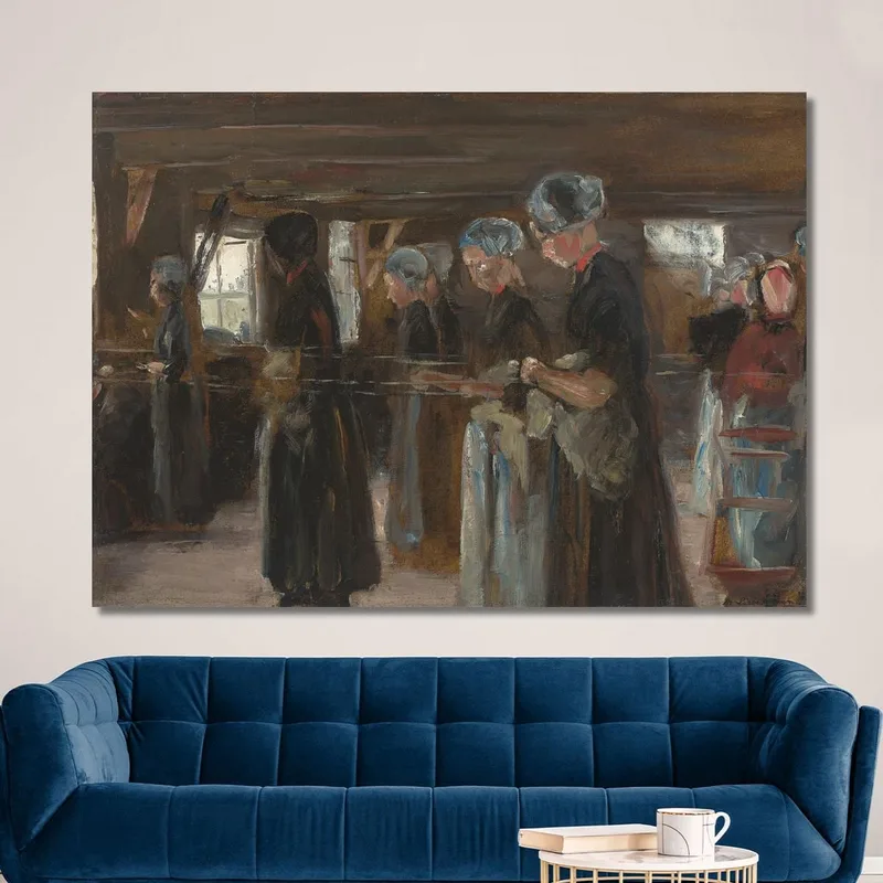Composition Study For The Flax Barn In Laren Max Liebermann