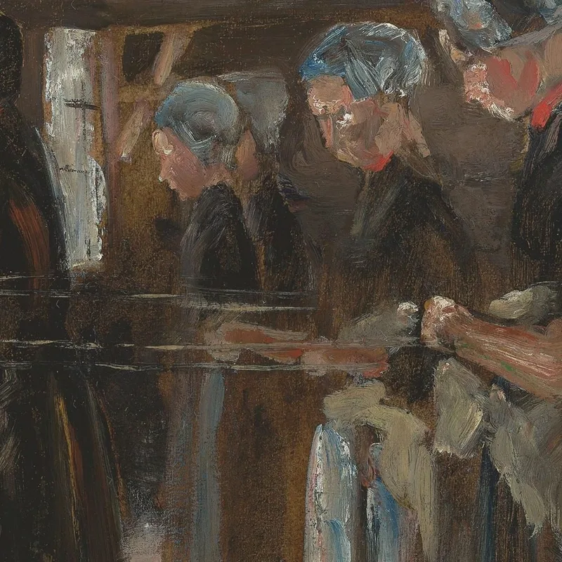 Composition Study For The Flax Barn In Laren Max Liebermann