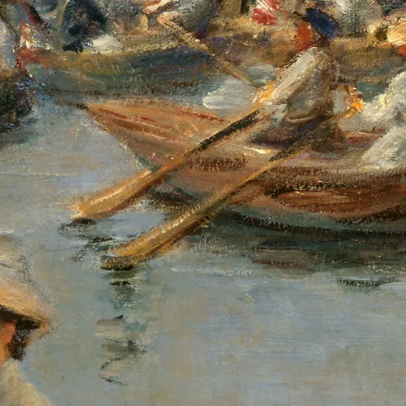On The Alster In Hamburg Max Liebermann