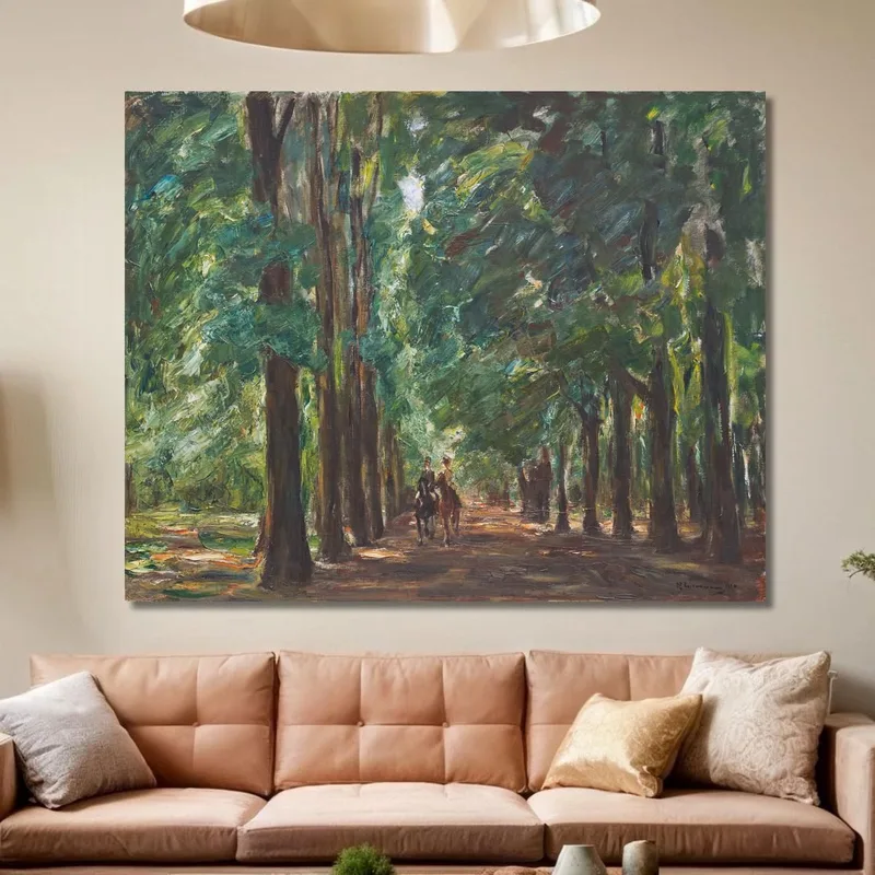 Reiter In Der Allee Bei Sakrow Max Liebermann