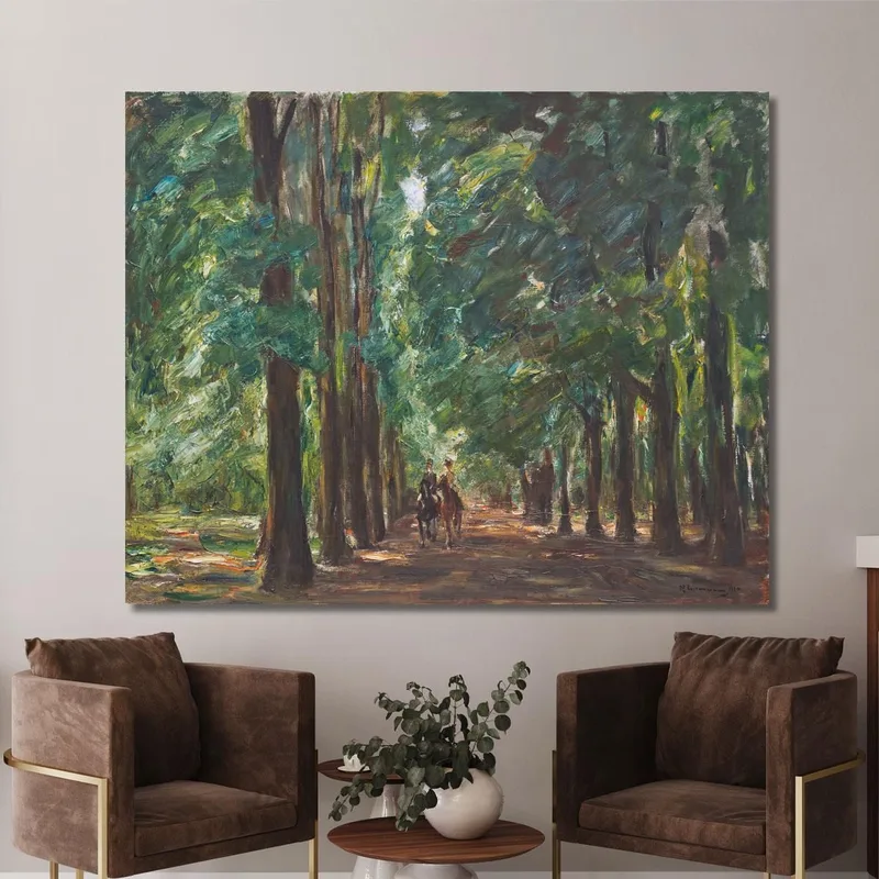 Reiter In Der Allee Bei Sakrow Max Liebermann