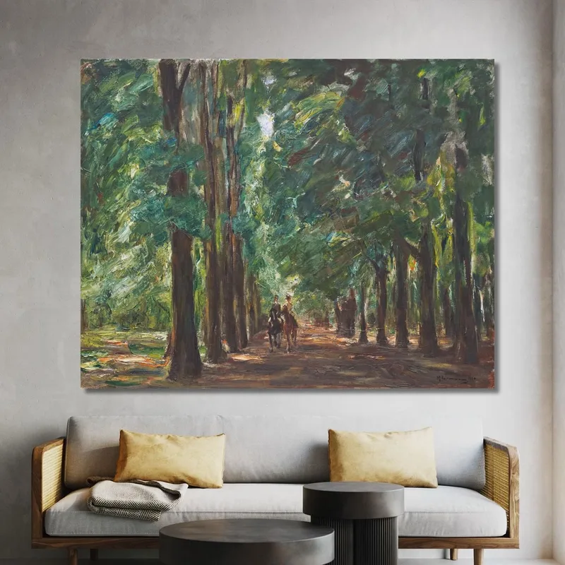 Reiter In Der Allee Bei Sakrow Max Liebermann