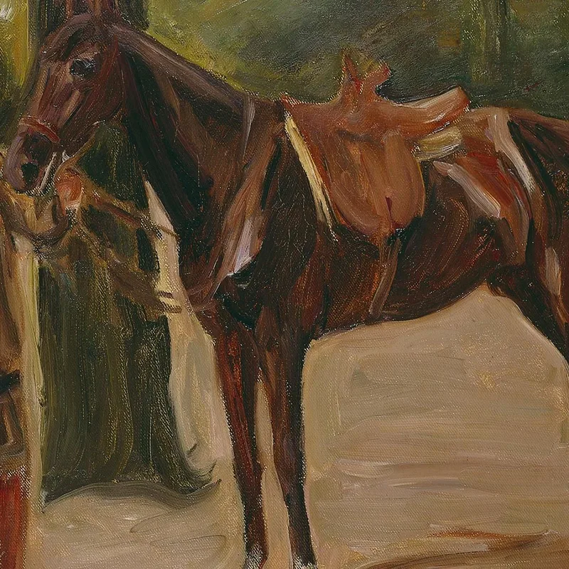 Groom With Horse Max Liebermann