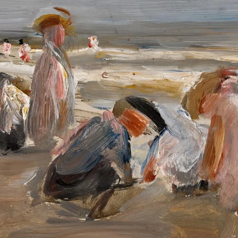 Children Playing On The Beach Max Liebermann