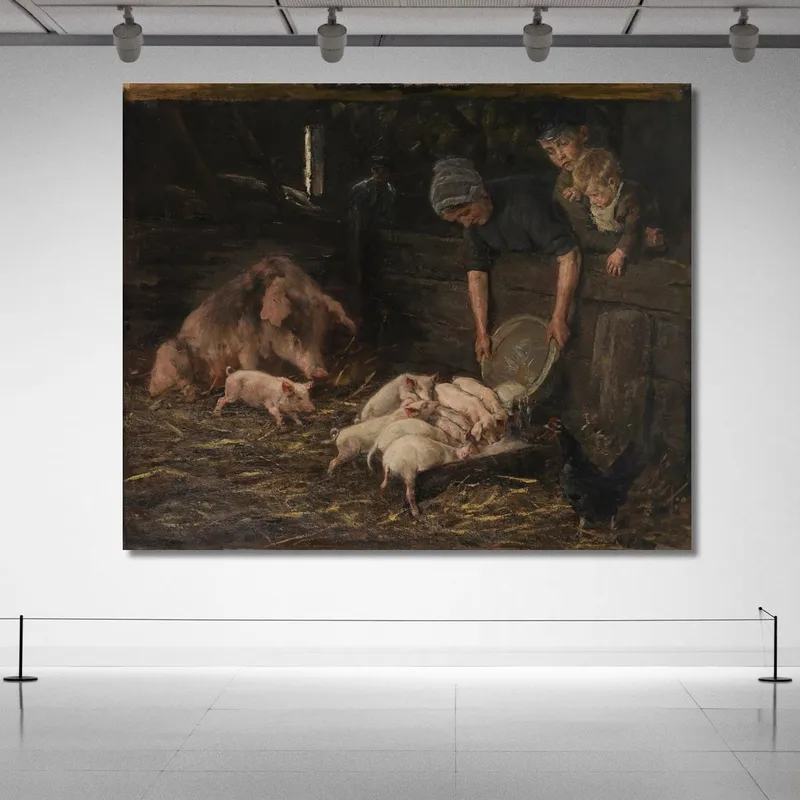 The Nursery – Pig Pens Max Liebermann
