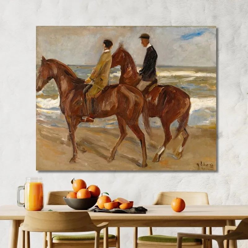 Two Riders On The Beach Max Liebermann