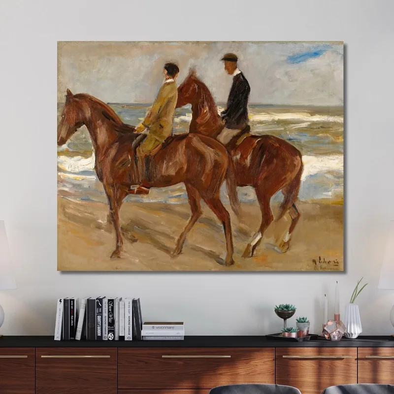 Two Riders On The Beach Max Liebermann