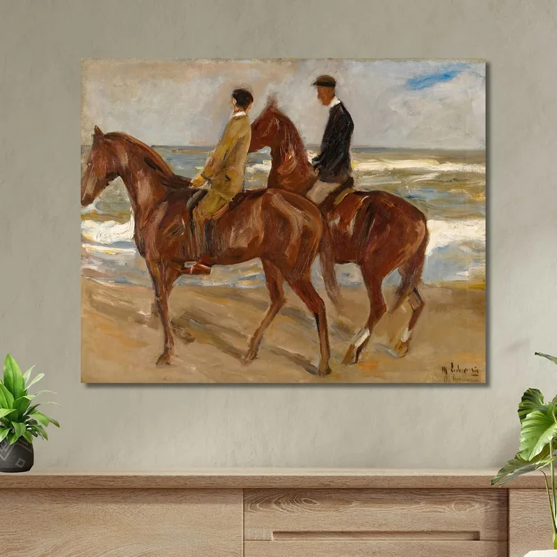 Two Riders On The Beach Max Liebermann