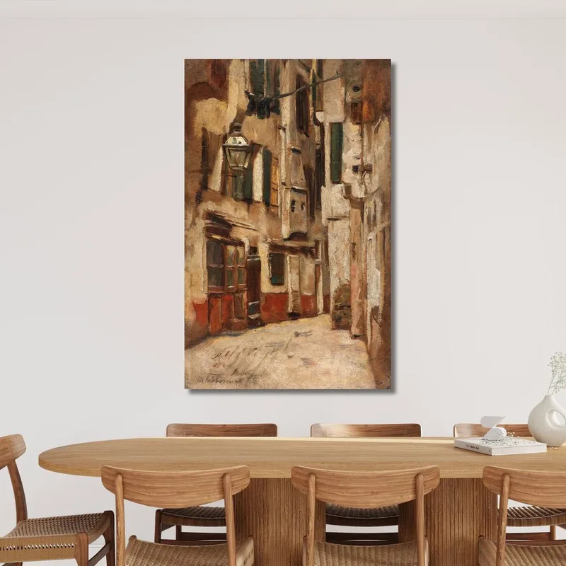 Venetian Alley Facing Right Max Liebermann