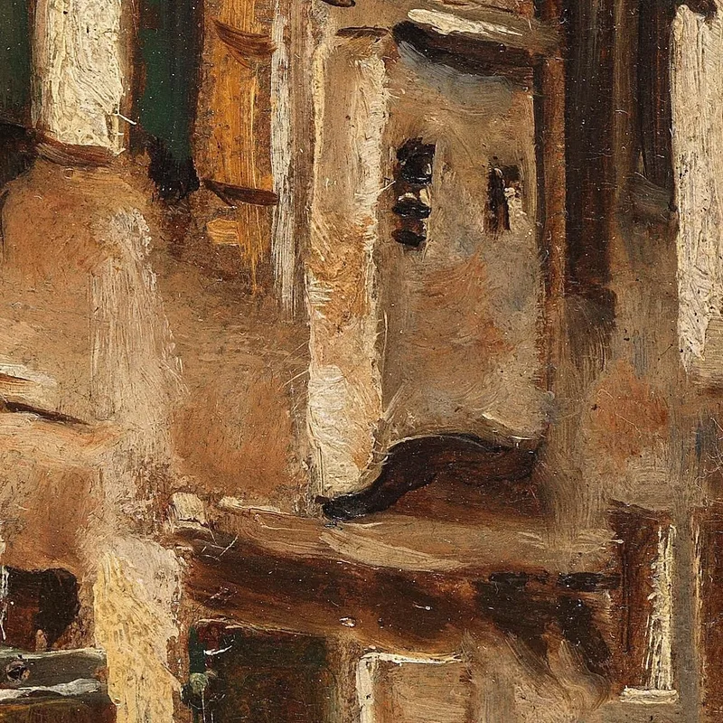 Venetian Alley Facing Right Max Liebermann