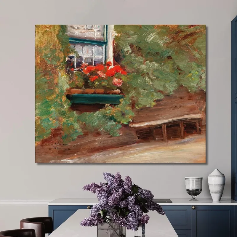 Blick Auf Ein Bauernhaus In Den Niederlanden Max Liebermann