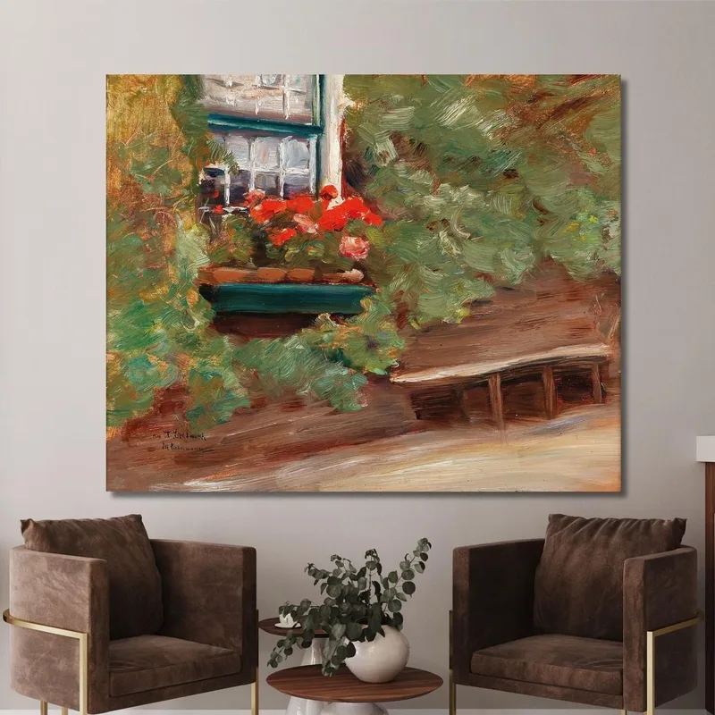 Blick Auf Ein Bauernhaus In Den Niederlanden Max Liebermann