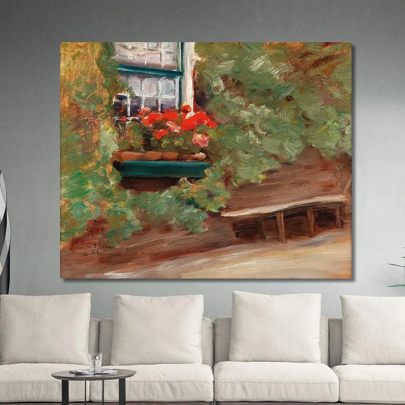 Blick Auf Ein Bauernhaus In Den Niederlanden Max Liebermann