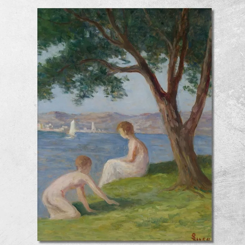 Bathers At St. Tropez Maximilien Luce canvas print