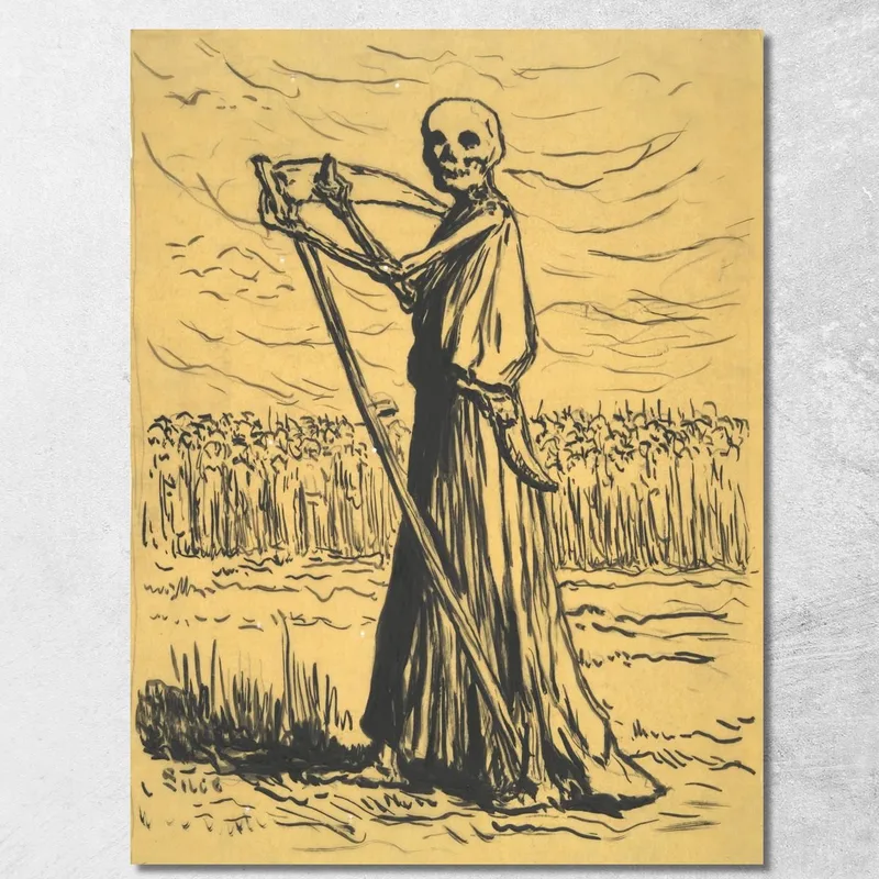 Death As A Reaper Maximilien Luce canvas print