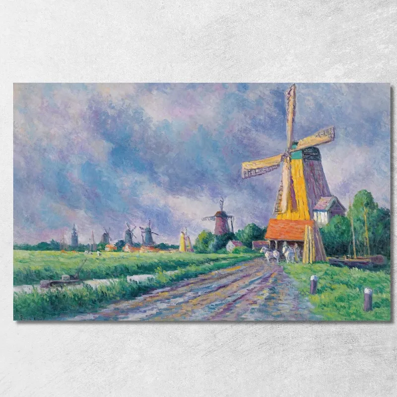 Environs Of Rotterdam Maximilien Luce canvas print
