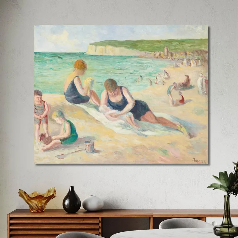La Spiaggia Di Mers-Les-Bains Maximilien Luce