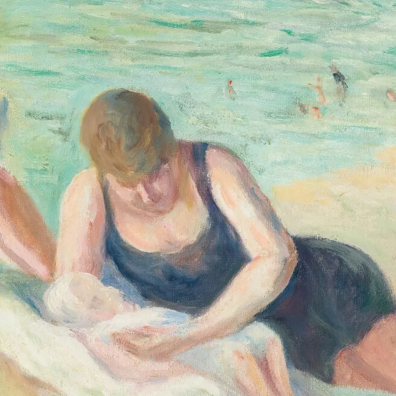 La Spiaggia Di Mers-Les-Bains Maximilien Luce