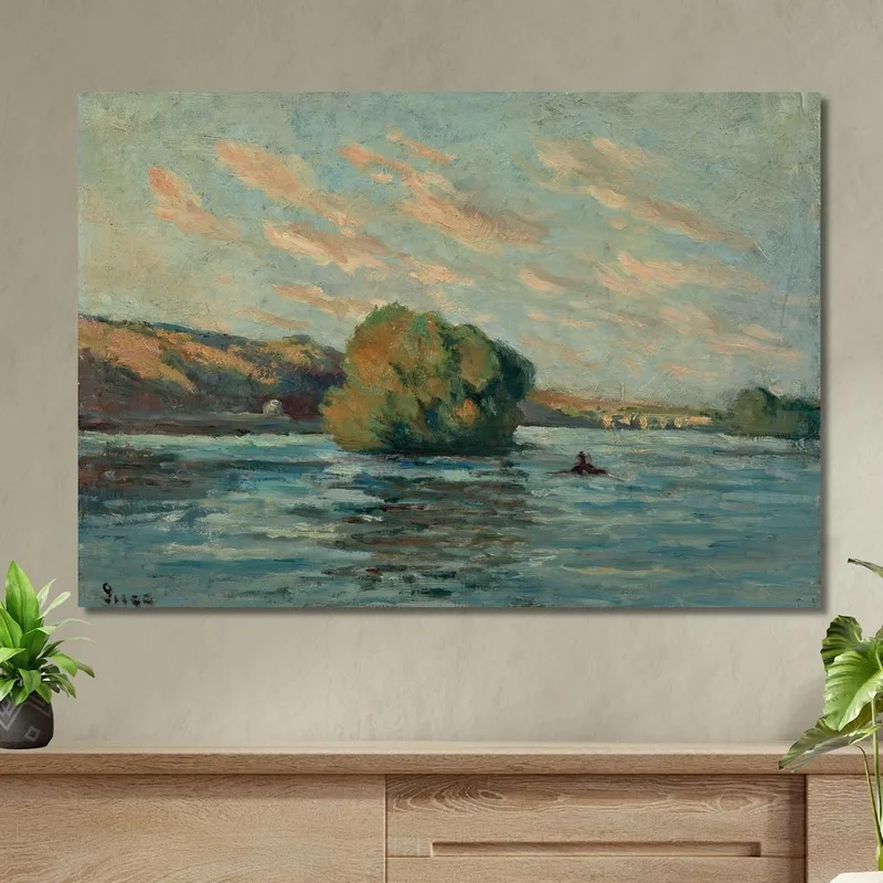El Sena Y La Isla De Rolleboise Maximilien Luce