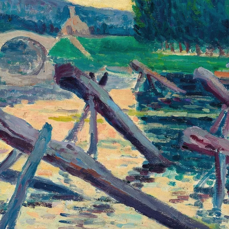 The Easels On The Cure Maximilien Luce