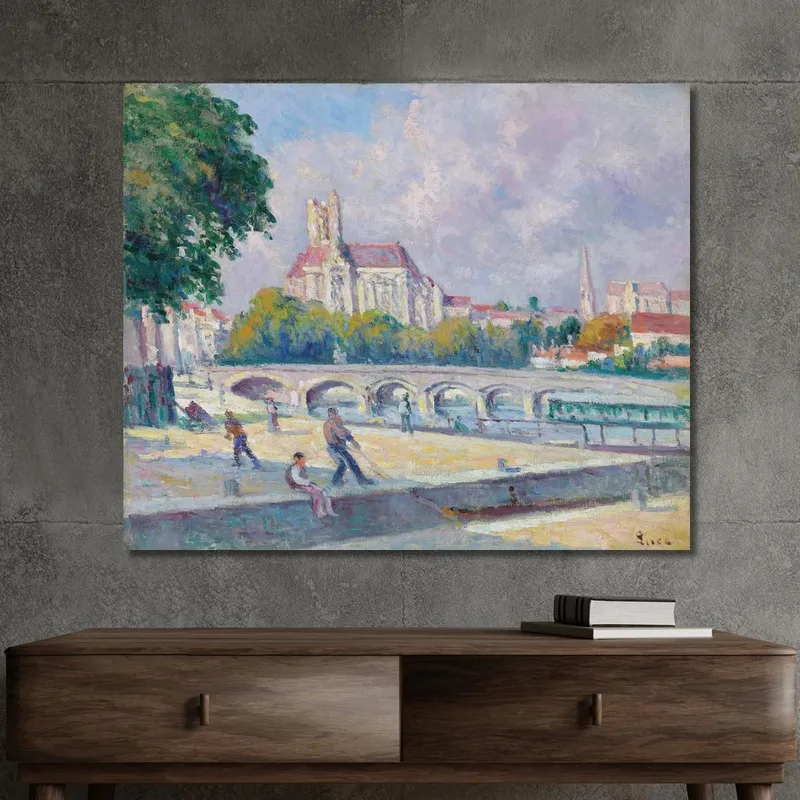 I Moli E La Cattedrale Di Auxerre Maximilien Luce
