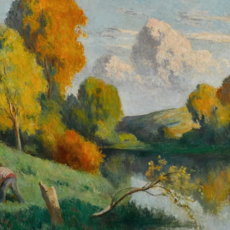 Les Scieurs Paysage De La Cure Maximilien Luce