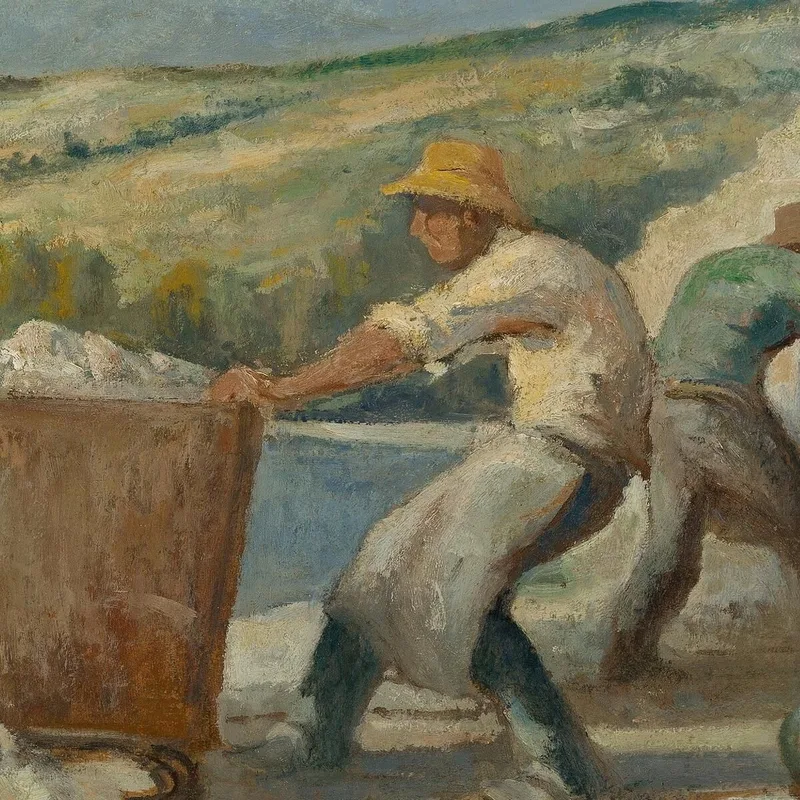 Méricourt Die Steinbrüche Landschaft Bei Méricourt Maximilien Luce