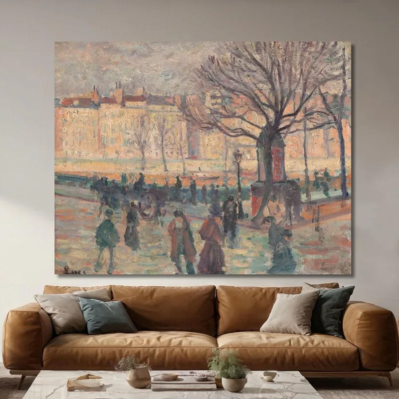 Paisaje Parisino. Orillas Del Sena Maximilien Luce