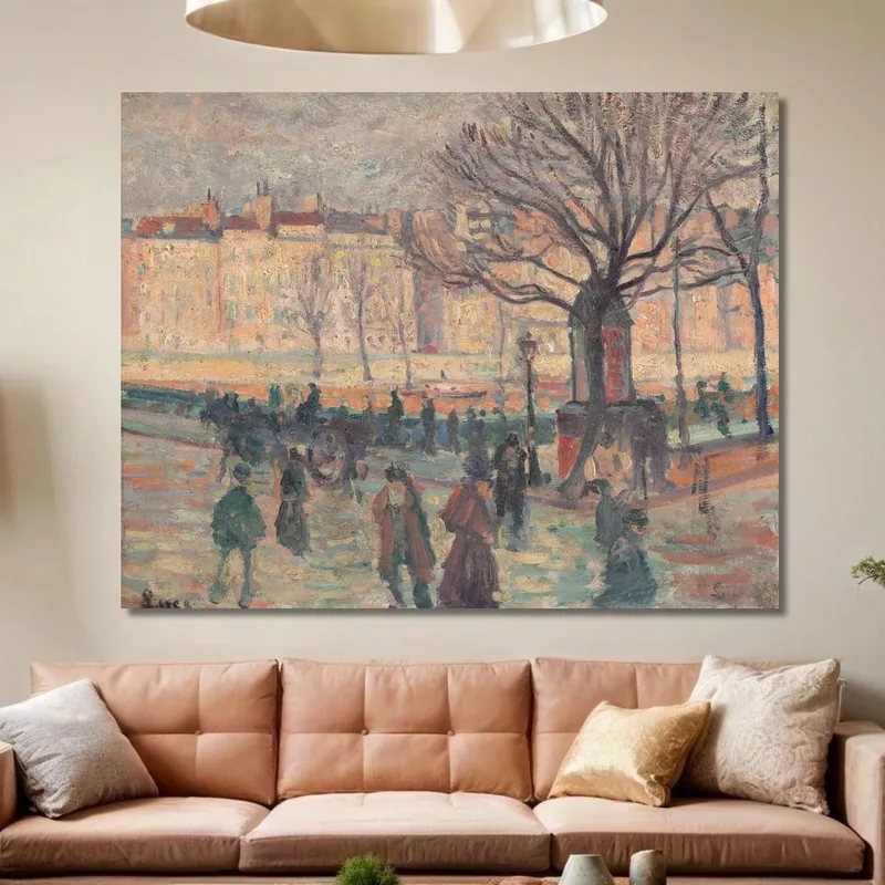 Paisaje Parisino. Orillas Del Sena Maximilien Luce