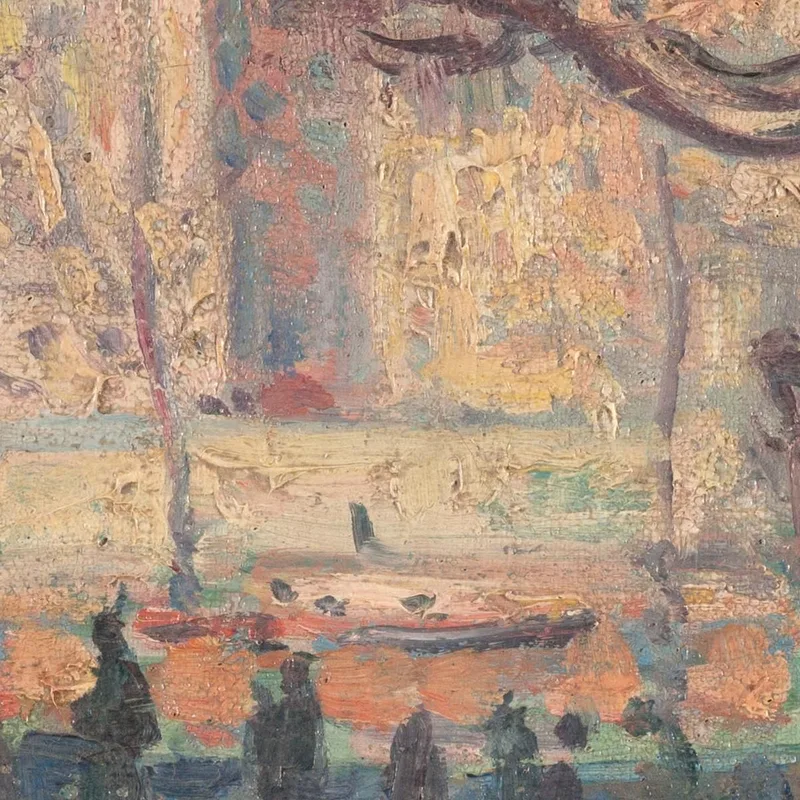 Paisaje Parisino. Orillas Del Sena Maximilien Luce