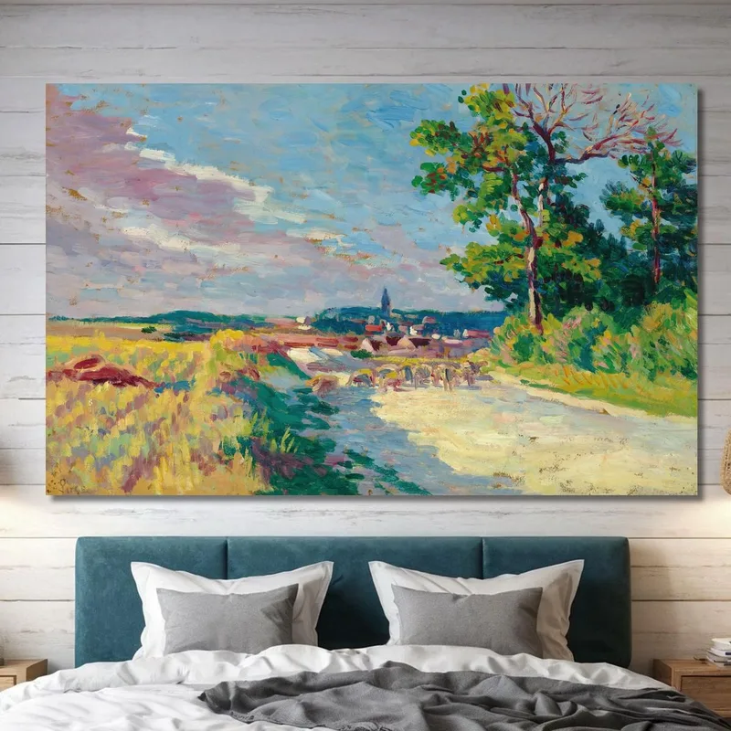 Landschaft Bei Méréville Maximilien Luce
