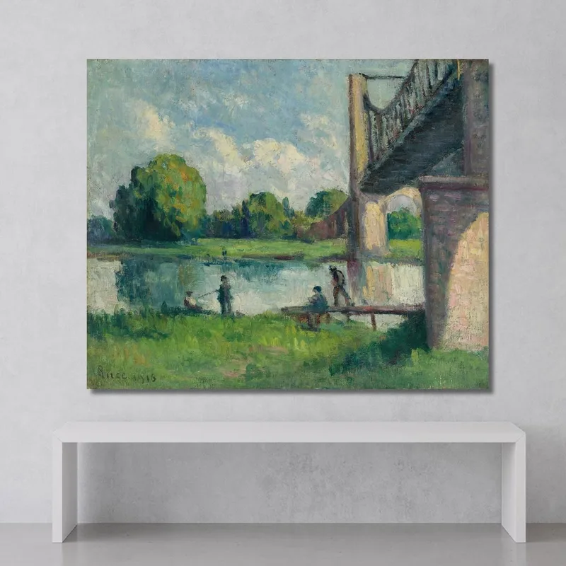 Puente En Los Alrededores De Angers Maximilien Luce
