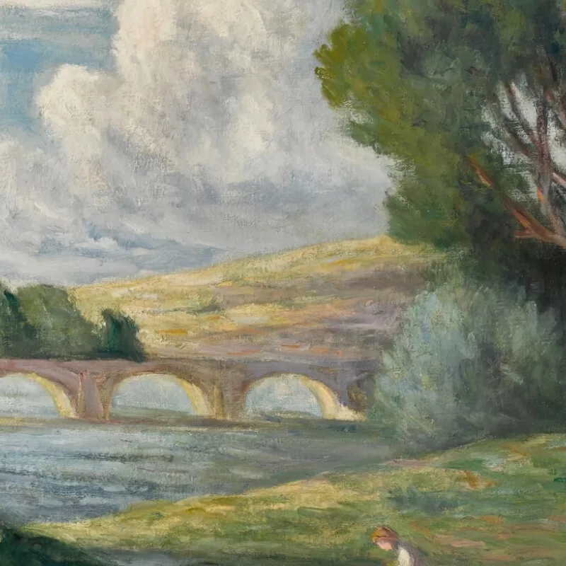 Rolleboise, Bagnanti Vicino Al Braccio Della Senna Maximilien Luce