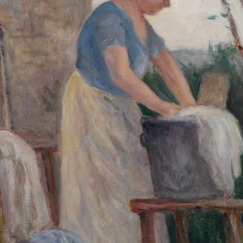 Rolleboise, Il Bucato Nel Giardino Maximilien Luce
