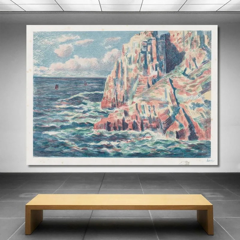 Das Meer Bei Camaret Die Roten Felsen Maximilien Luce