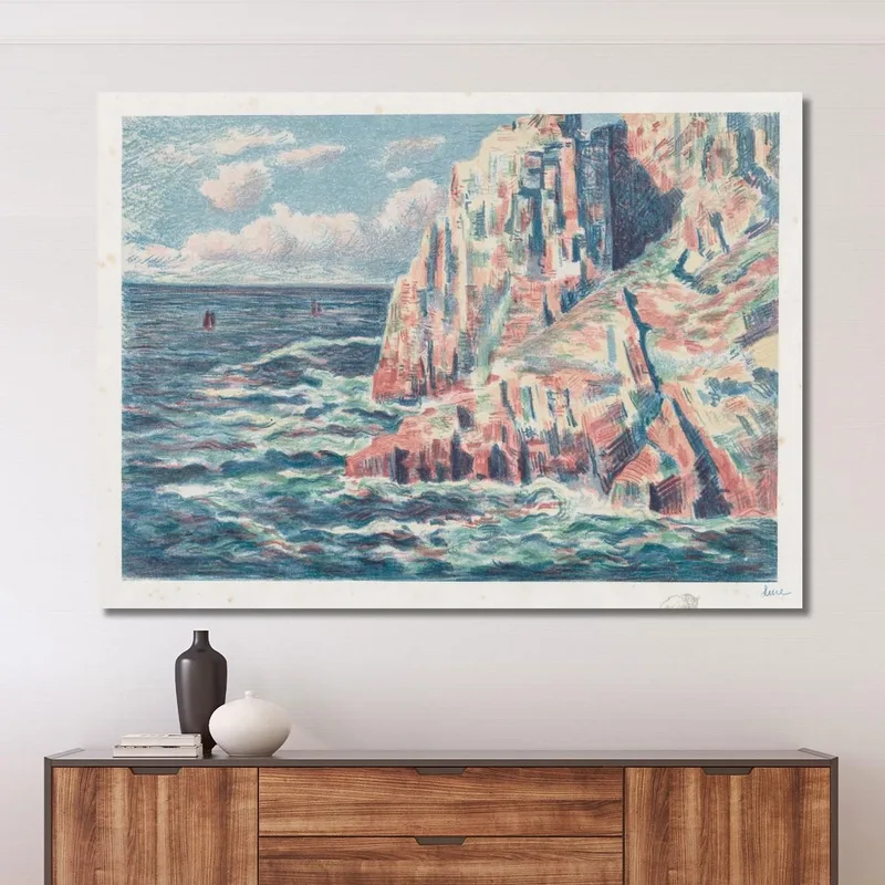 Das Meer Bei Camaret Die Roten Felsen Maximilien Luce