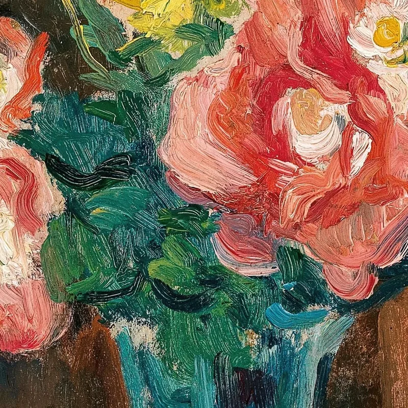 Vase With Flowers Maximilien Luce