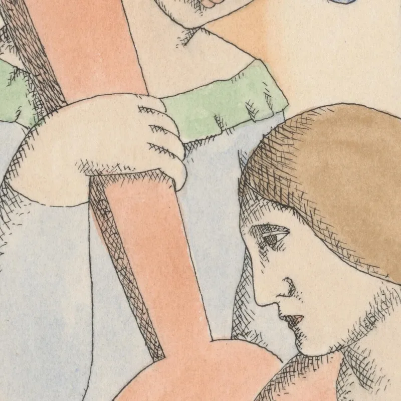 Los Amantes Arlequín Y Columbine Mikuláš Galanda