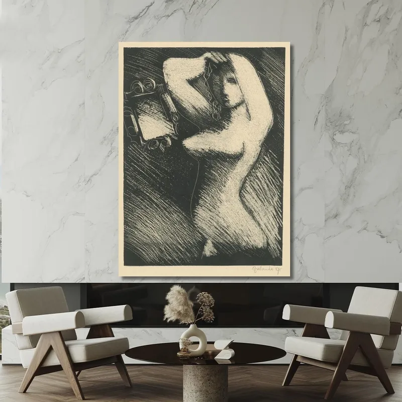 Woman In Front Of A Mirror Mikuláš Galanda