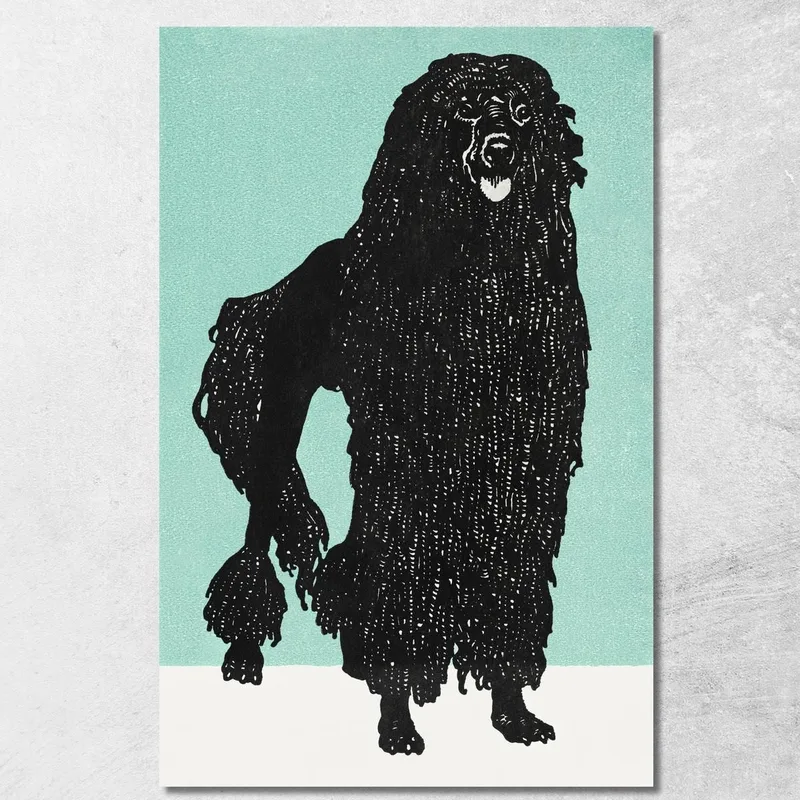 Caniche Moriz Jung cuadro en lienzo