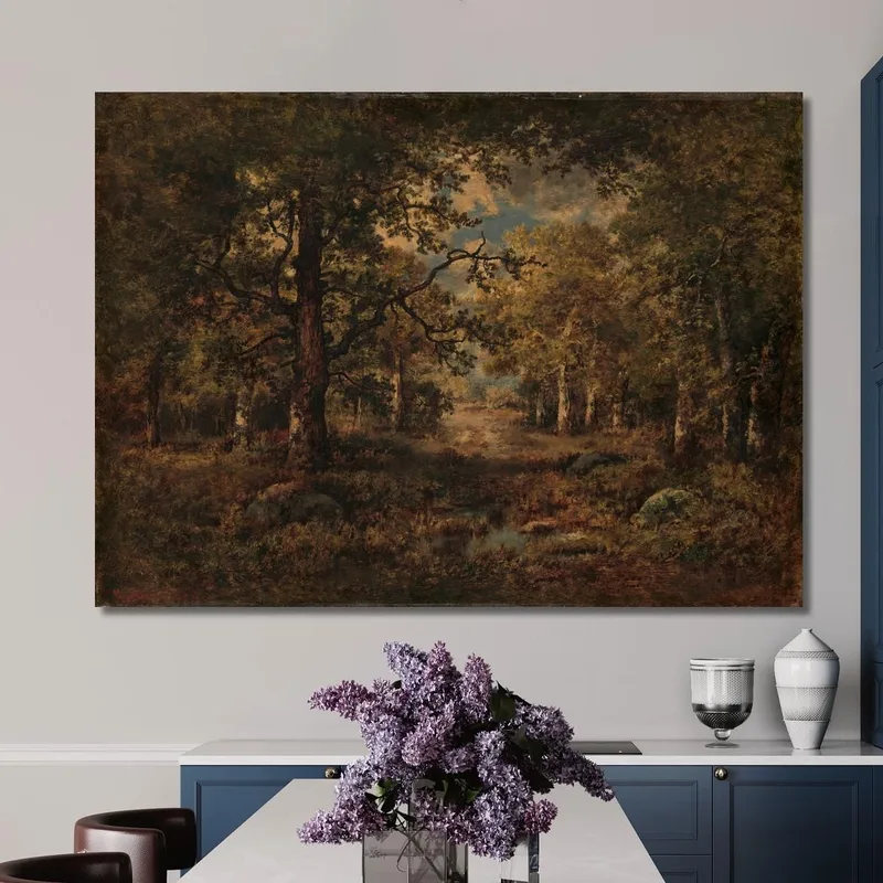 Une Vue À Travers Les Arbres Fontainebleau Narcisse-Virgile Diaz de La Peña
